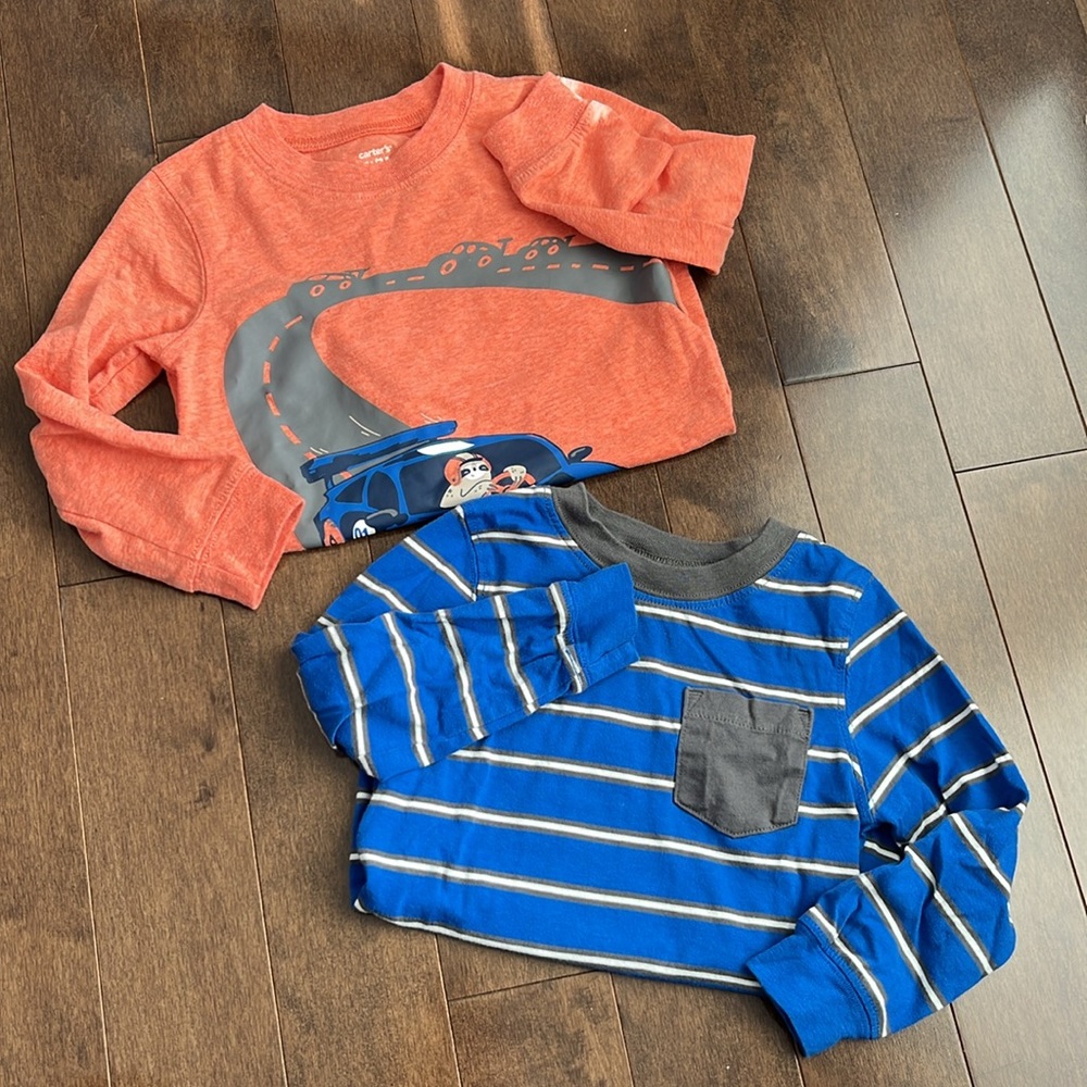 3T Carters long sleeve tshirts